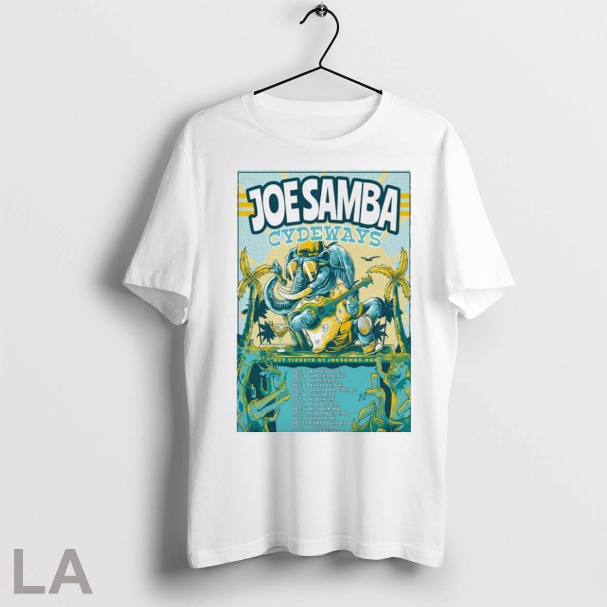 Top Joe Samba Cydeways October 2025 Tour Dates Shows T Shirt