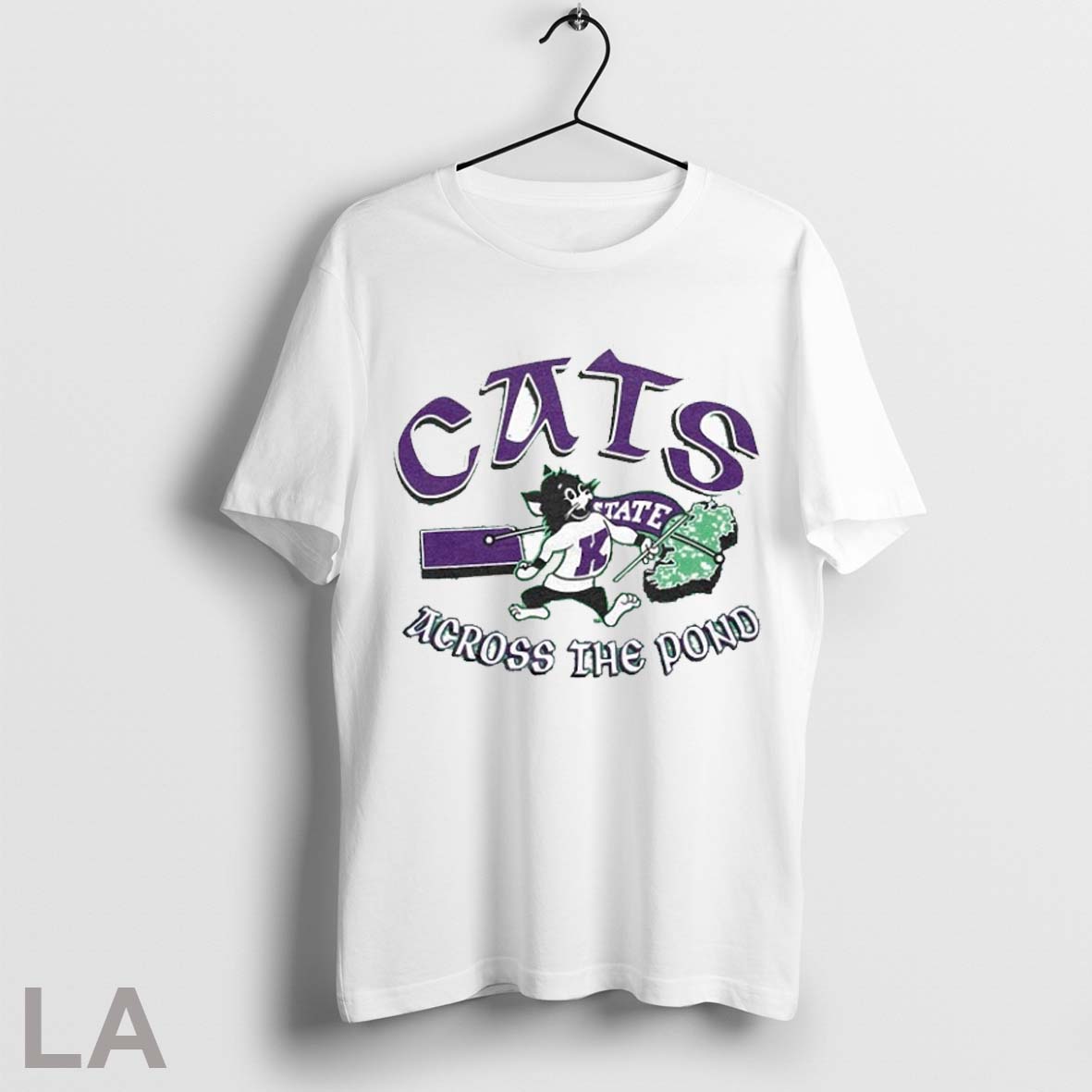 Top Kansas State Wildcats Cats Across The Pond In Ireland Mascot T Shirt