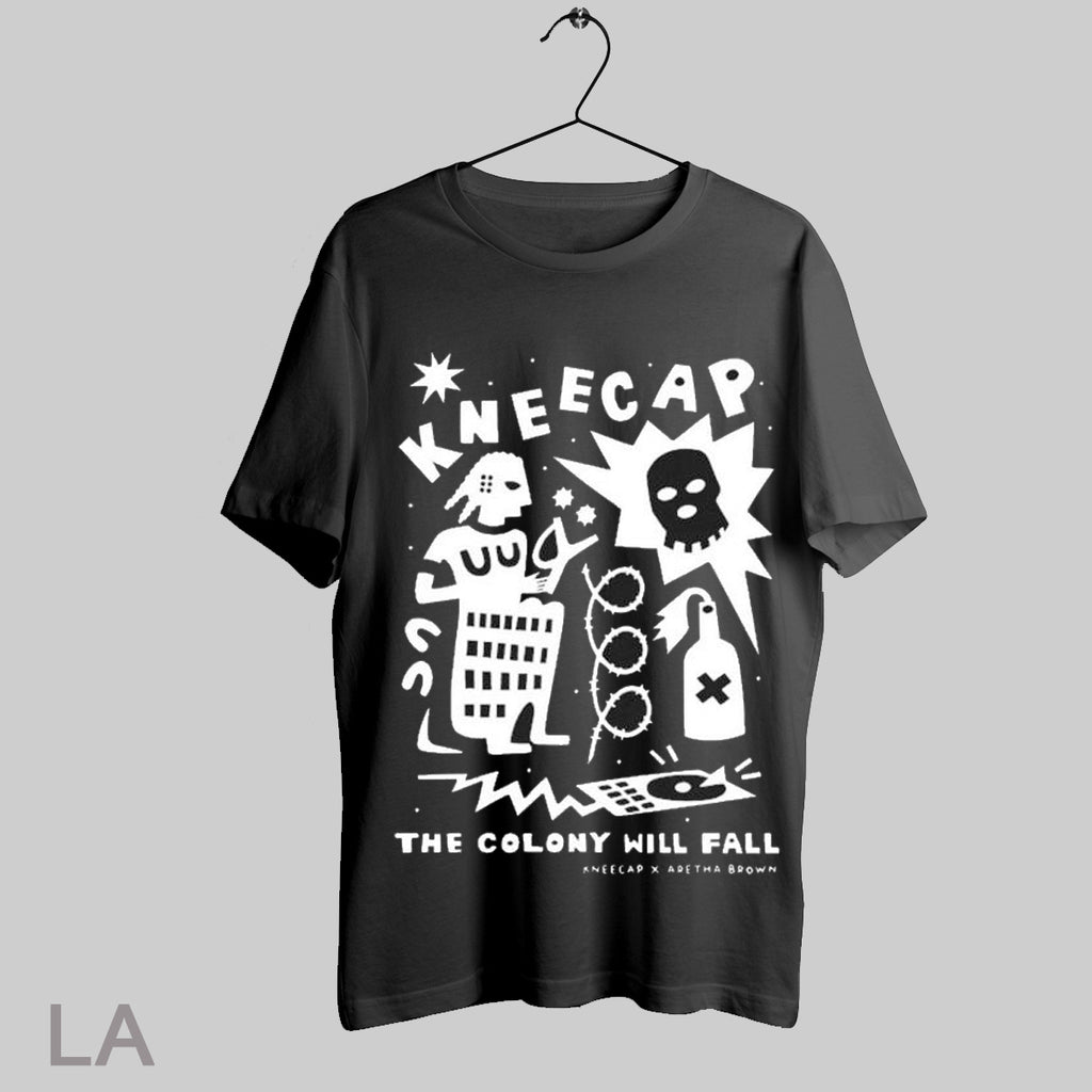 Top Kneecap X Aretha Brown The Colony Will Fall T Shirt
