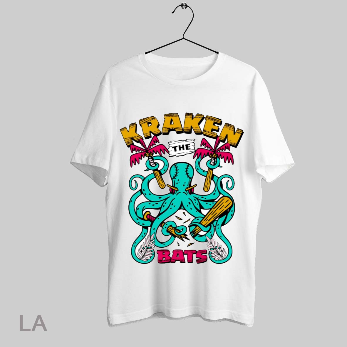 Top Kraken The Bat Octopus Summer Vibes T Shirt