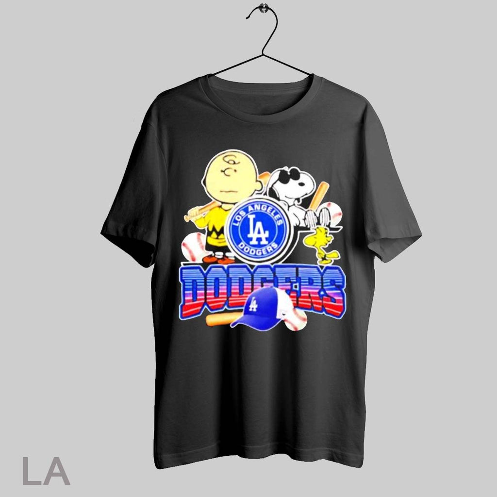 Top Los Angeles Dodgers Baseball Hat Peanuts T Shirt