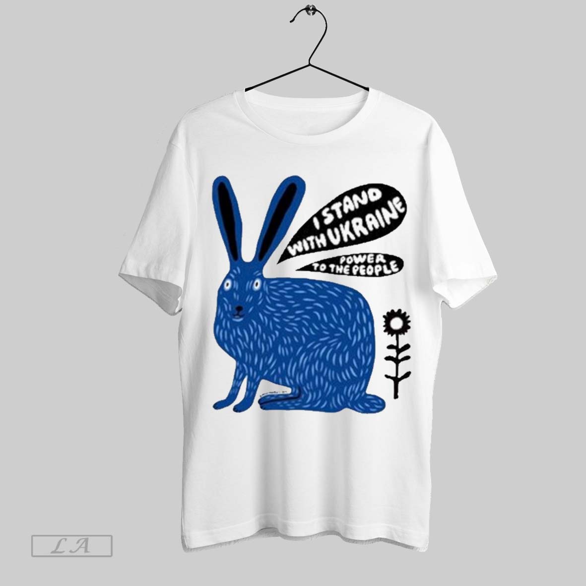 Top Martha Rich I Stand With Ukraine Power To The People Bunny T Shirt