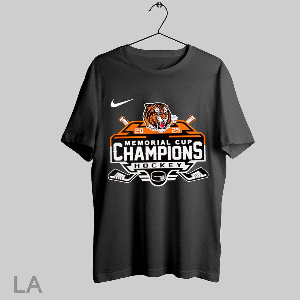 Top Medicine Hat Tigers 2025 Memorial Cup Champions Hockey T Shirt