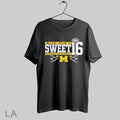 Top Michigan Wolverines Ncaa Mens Sweet 16 March Madness 2025 T Shirt