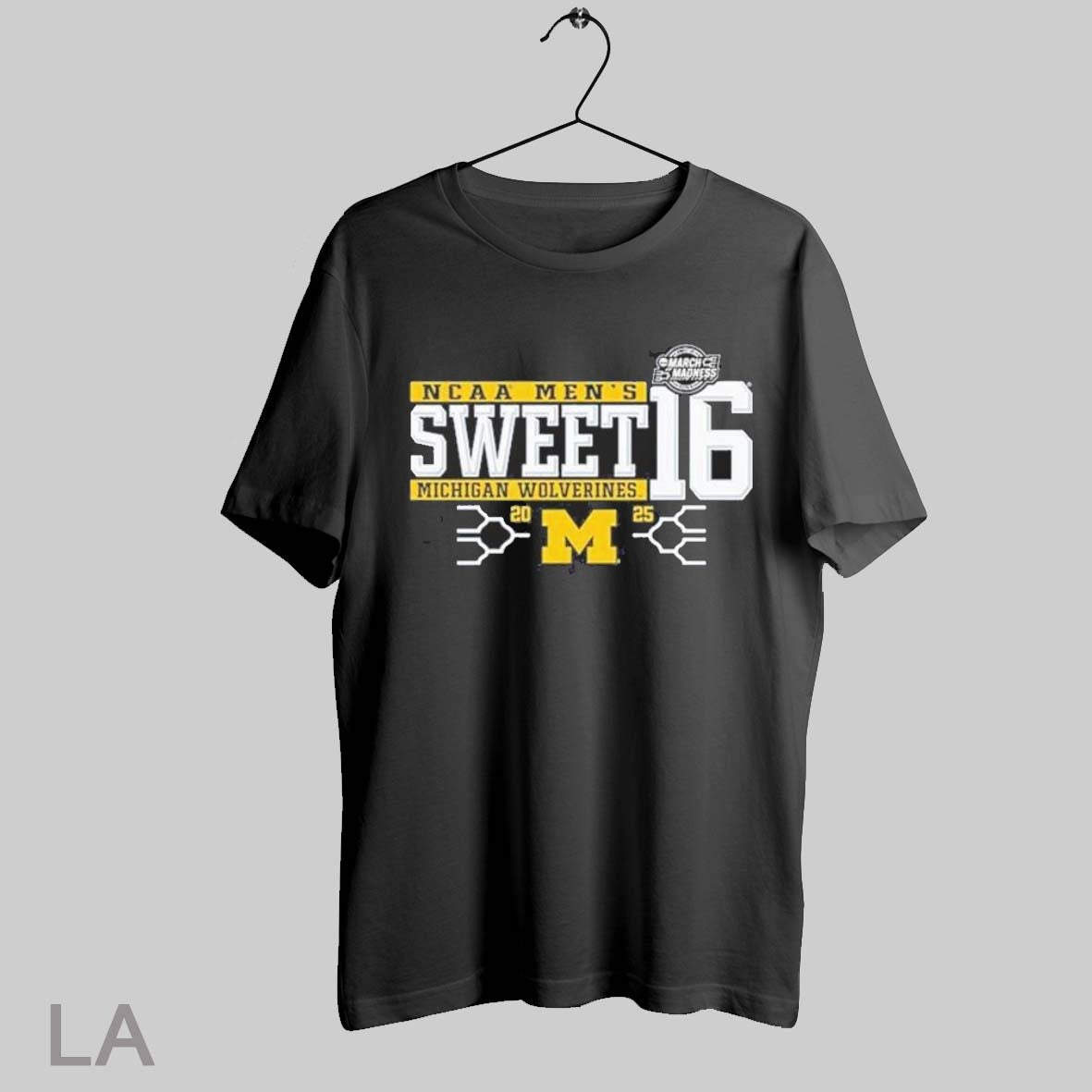 Top Michigan Wolverines Ncaa Mens Sweet 16 March Madness 2025 T Shirt