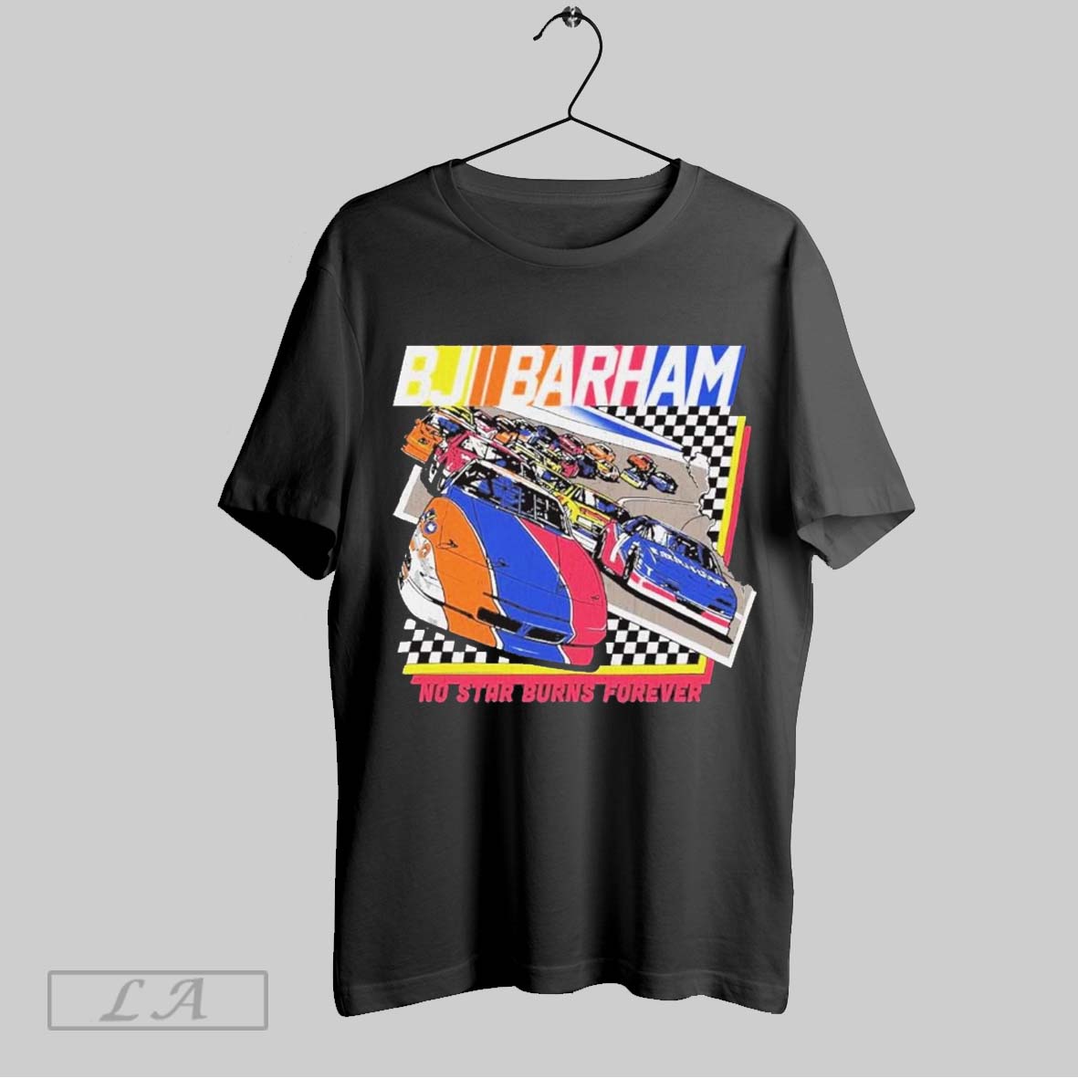 Top Nascar Bj Barham No Star Burns Forever Tour 2025 Retro Vintage Painting