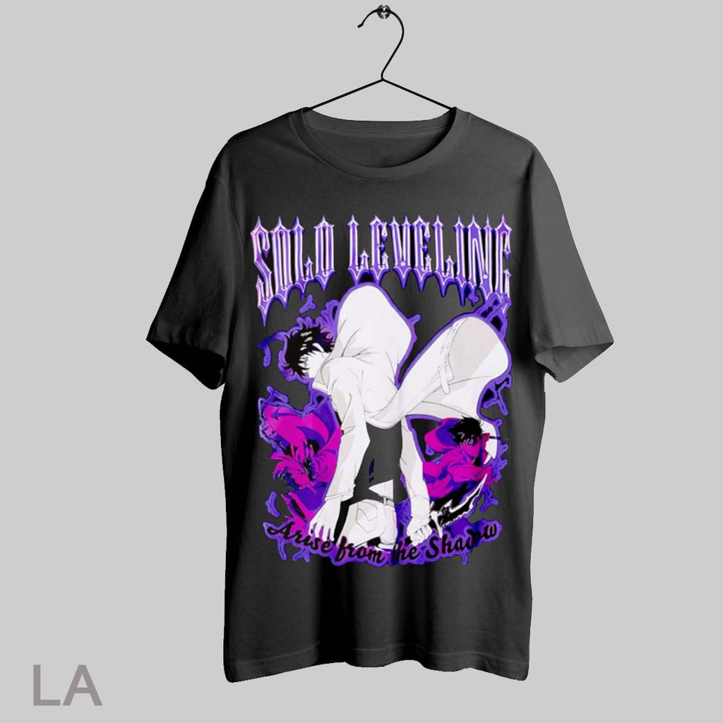 Top Solo Leveling Jinwoo Shadows Graphic T Shirt