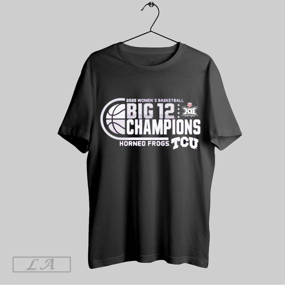 Top Tcu Horned Frogs 2025 Big 12 Womens Basketball Conference Tournament Champions T Shirt