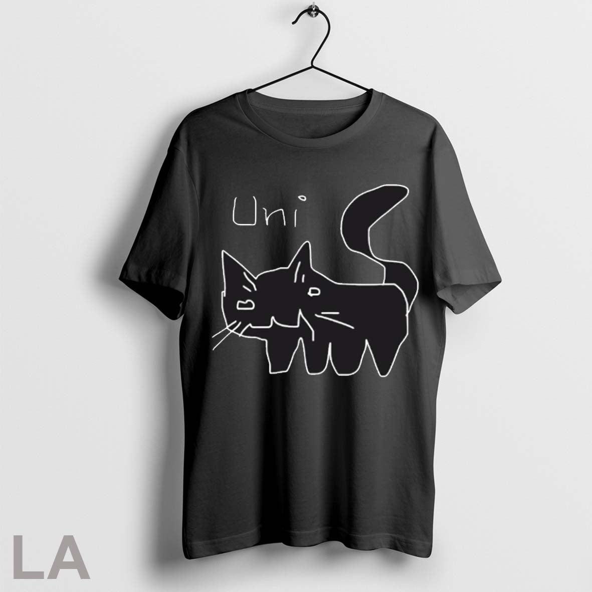 Top Youni Uni Doodle Cat T Shirt
