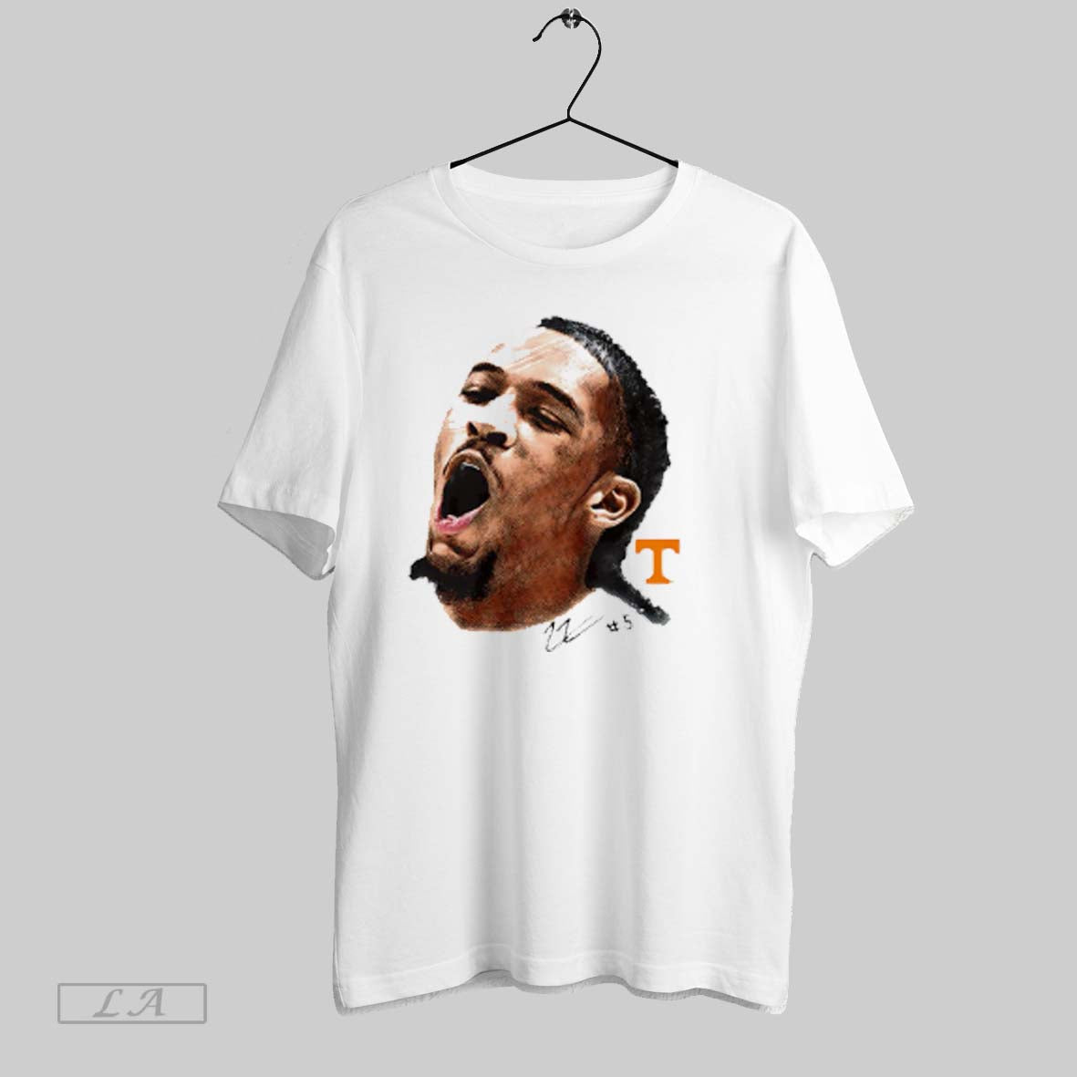 Top Zakai Zeigler Tennessee Volunteers Big Face Signature T Shirt