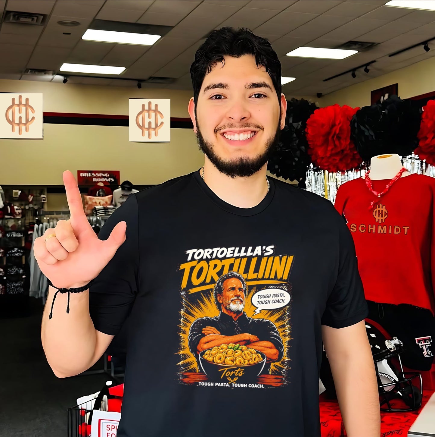 Tortoella’s Tortillini Tough Pasta Tough Coach shirt