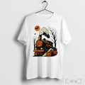 Trains Pumpkin Halloween 2025 T Shirt