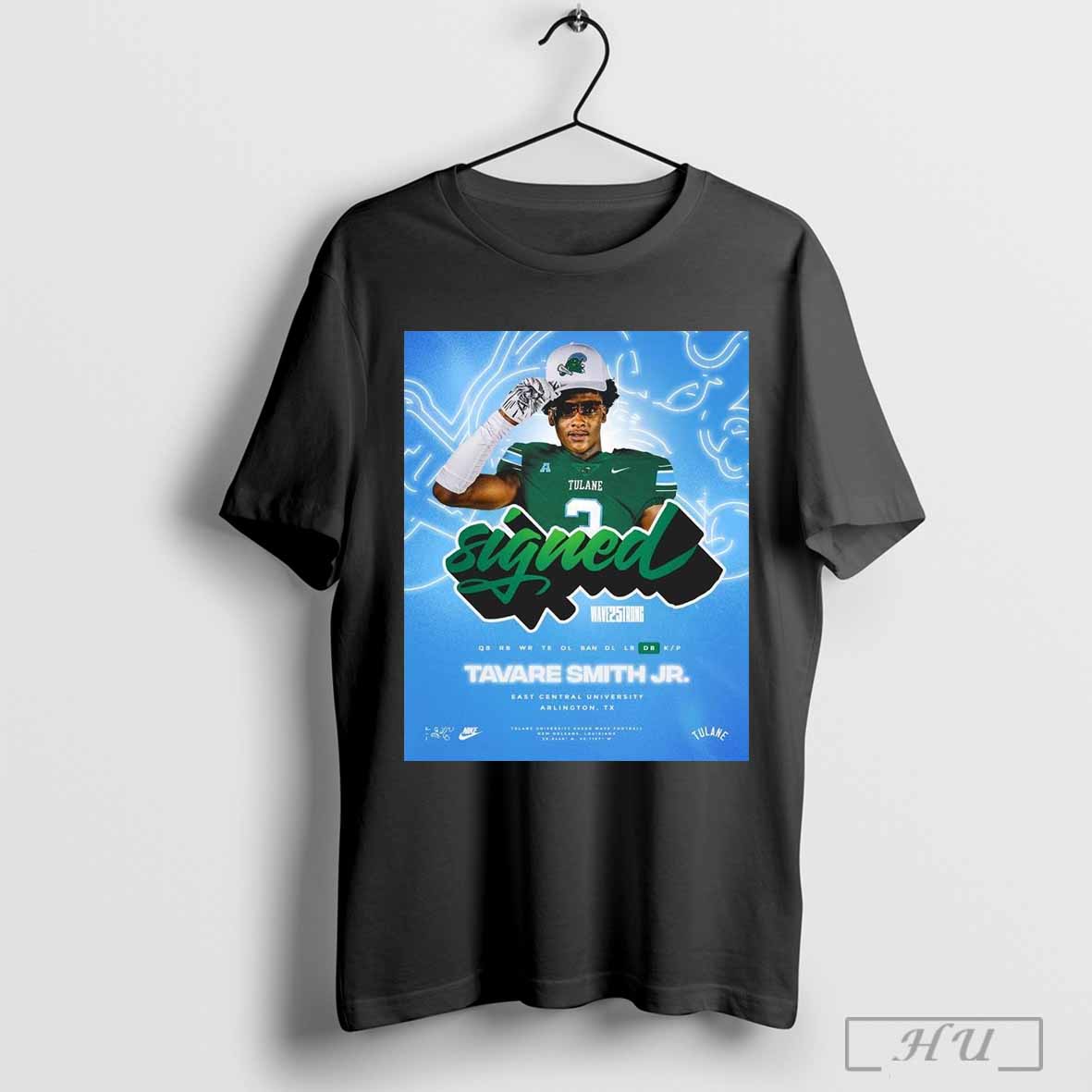 Travare Smith Jr East Central University Arlington Tx Tulane Green Wave Football Poster T Shirt Sweatshirt Cutom Poster Coffee Mugs Ornaments