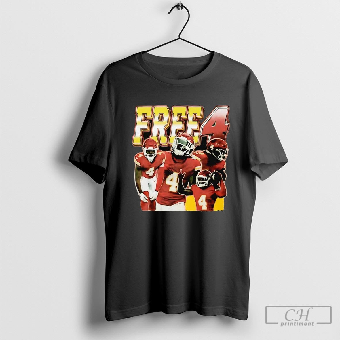 Travis Kelce Wearing Free 4 Rashee Rice Shirt Sweater