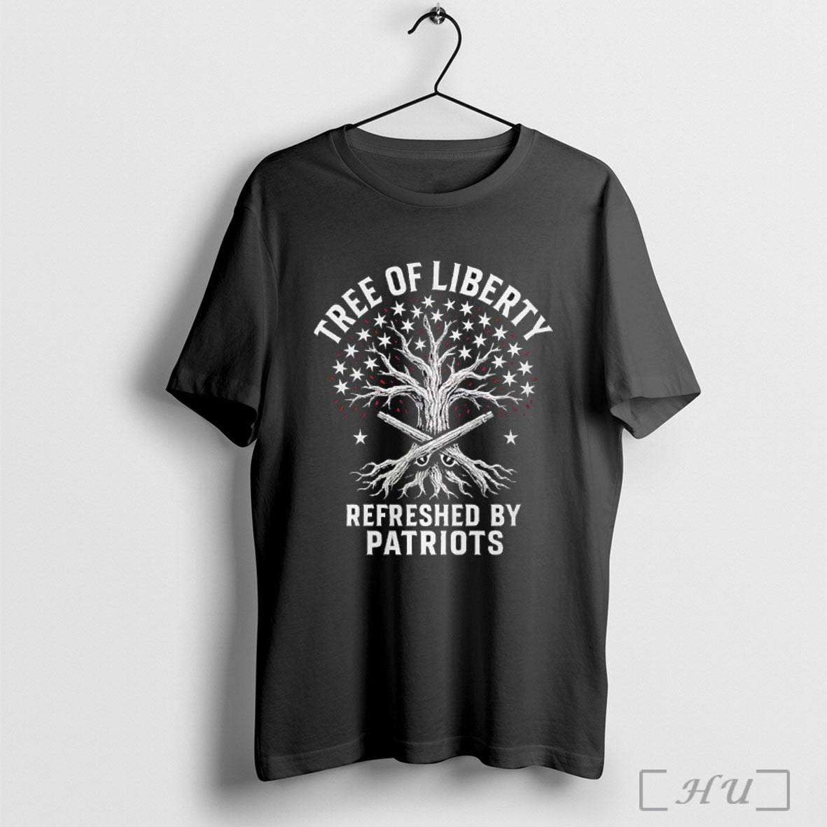 Tree Of Liberty Refrenshed By Patriots Star T Shirt