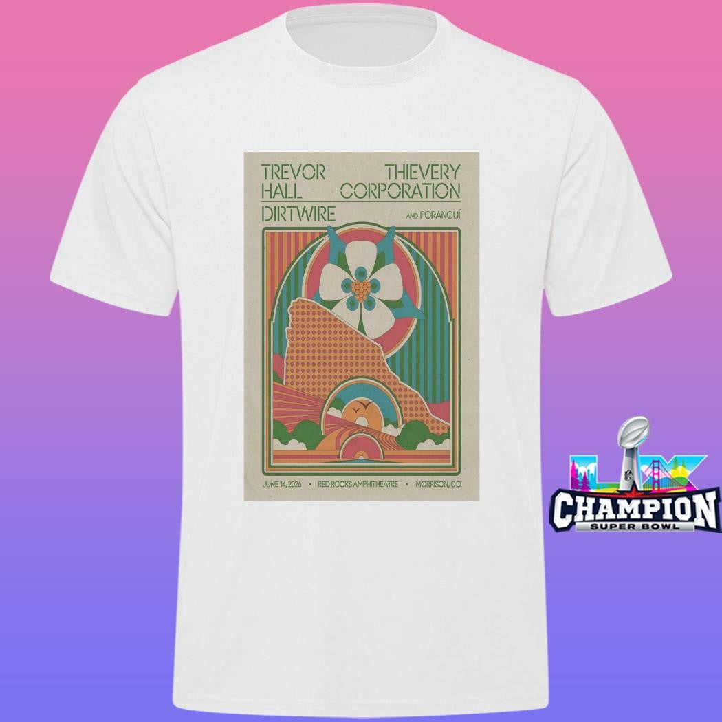 Trevor Hall Thievery Corporation And Dirtwire Jun 14 2026 Red Rocks Shirt