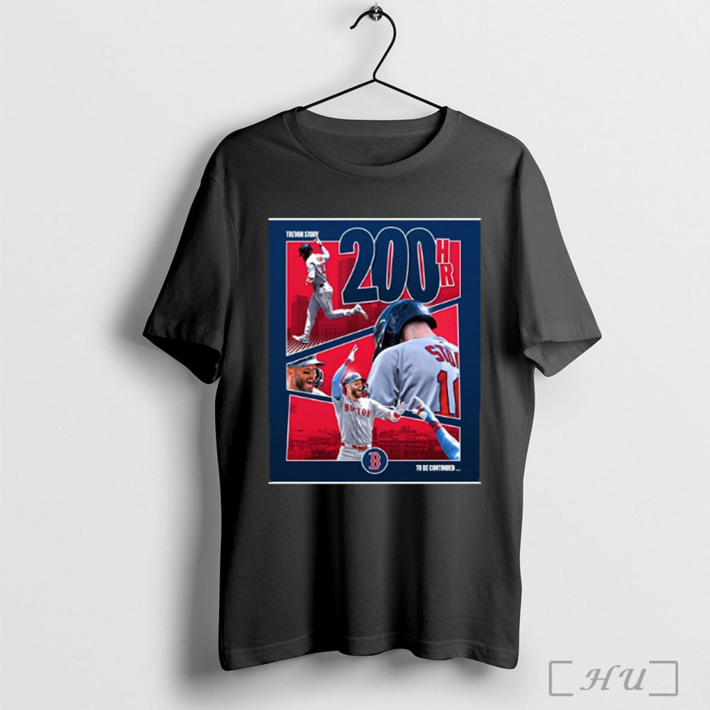 Trevor Story Boston Red Sox 200 Home Runs T Shirt