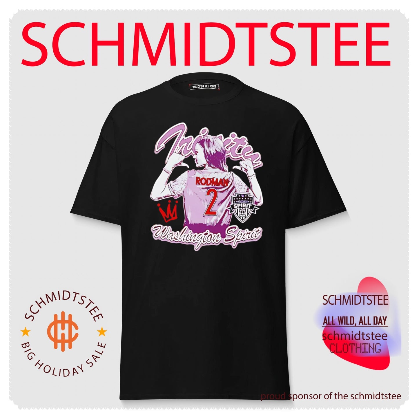 Trinity Rodman Washington Spirit NWSL Mono shirt