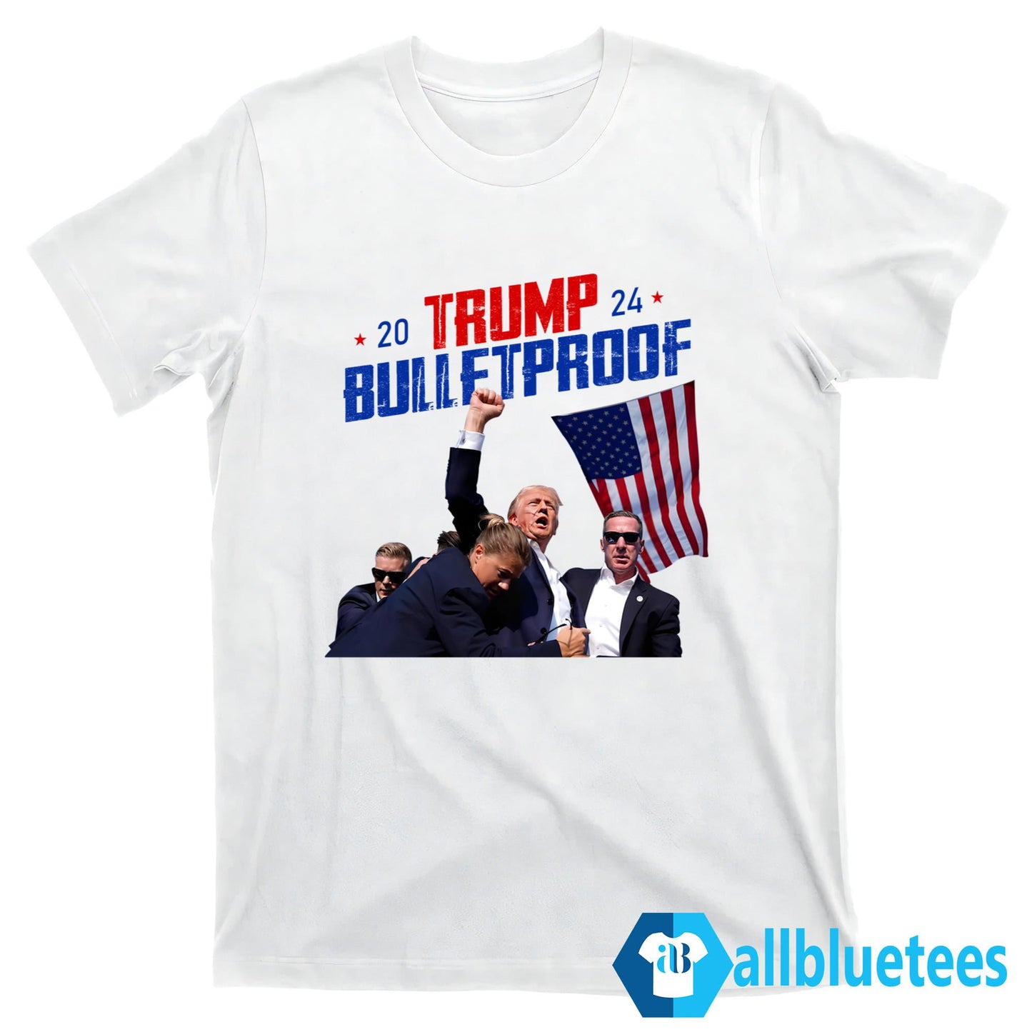 Trump 2024 Bulletproof Shooting Rally Shirt