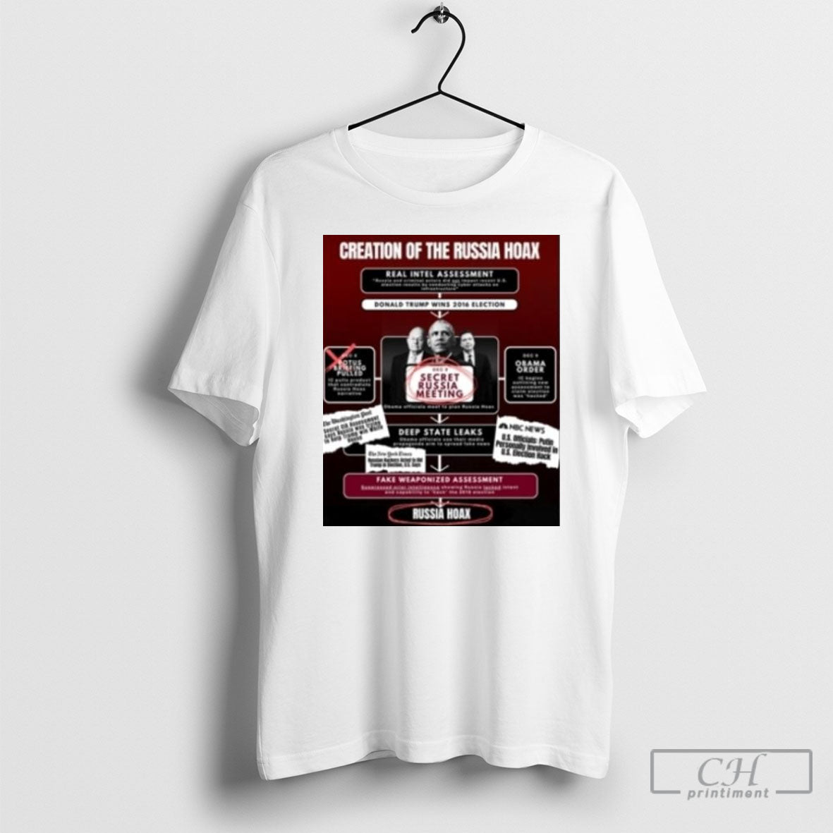 Trump Creation Of The Russia Hoax Tee Shirt