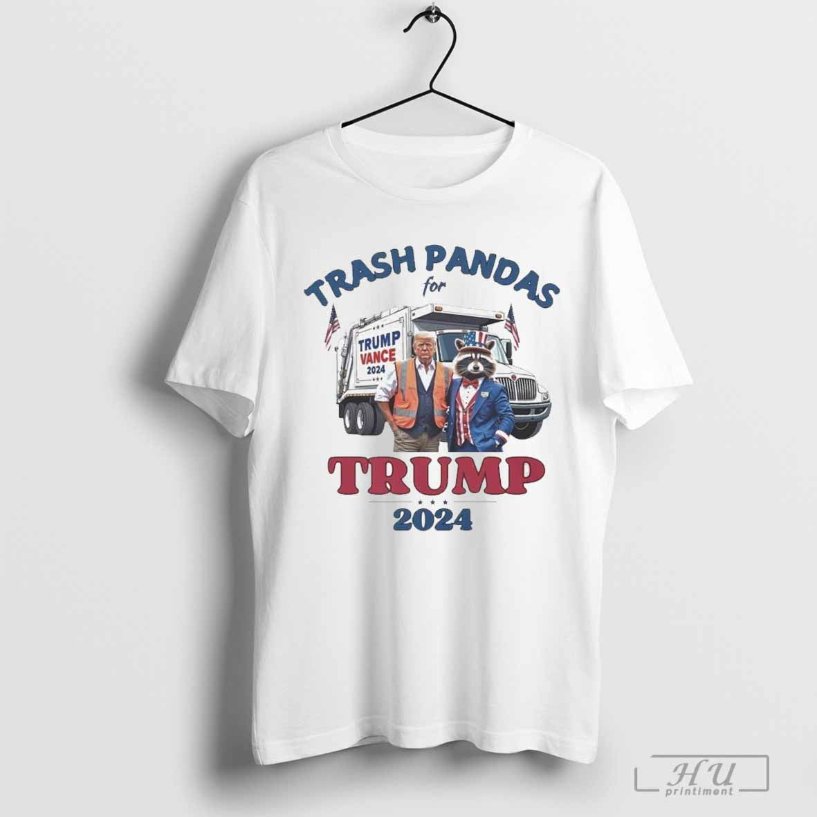 Trump Garbage Trash Pandas For Trump 2024 President For The People Funny Wi Rally Garbage Truck