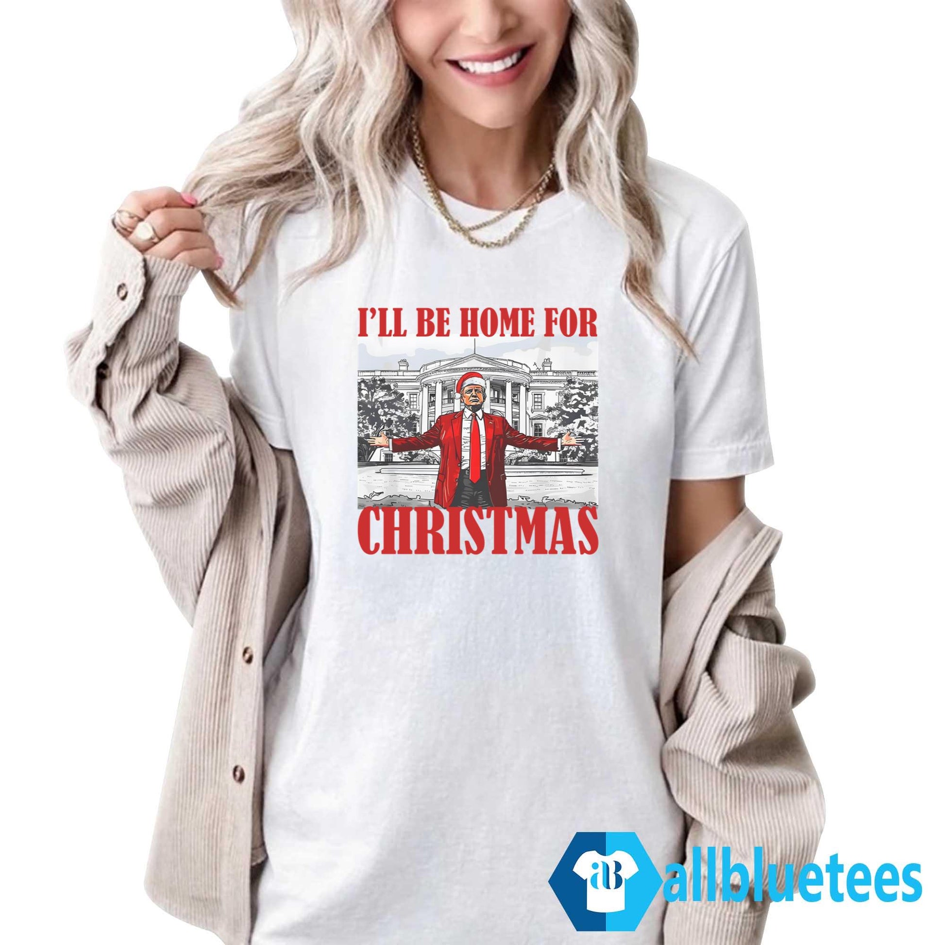Trump I’ll Be Home For Christmas Shirt