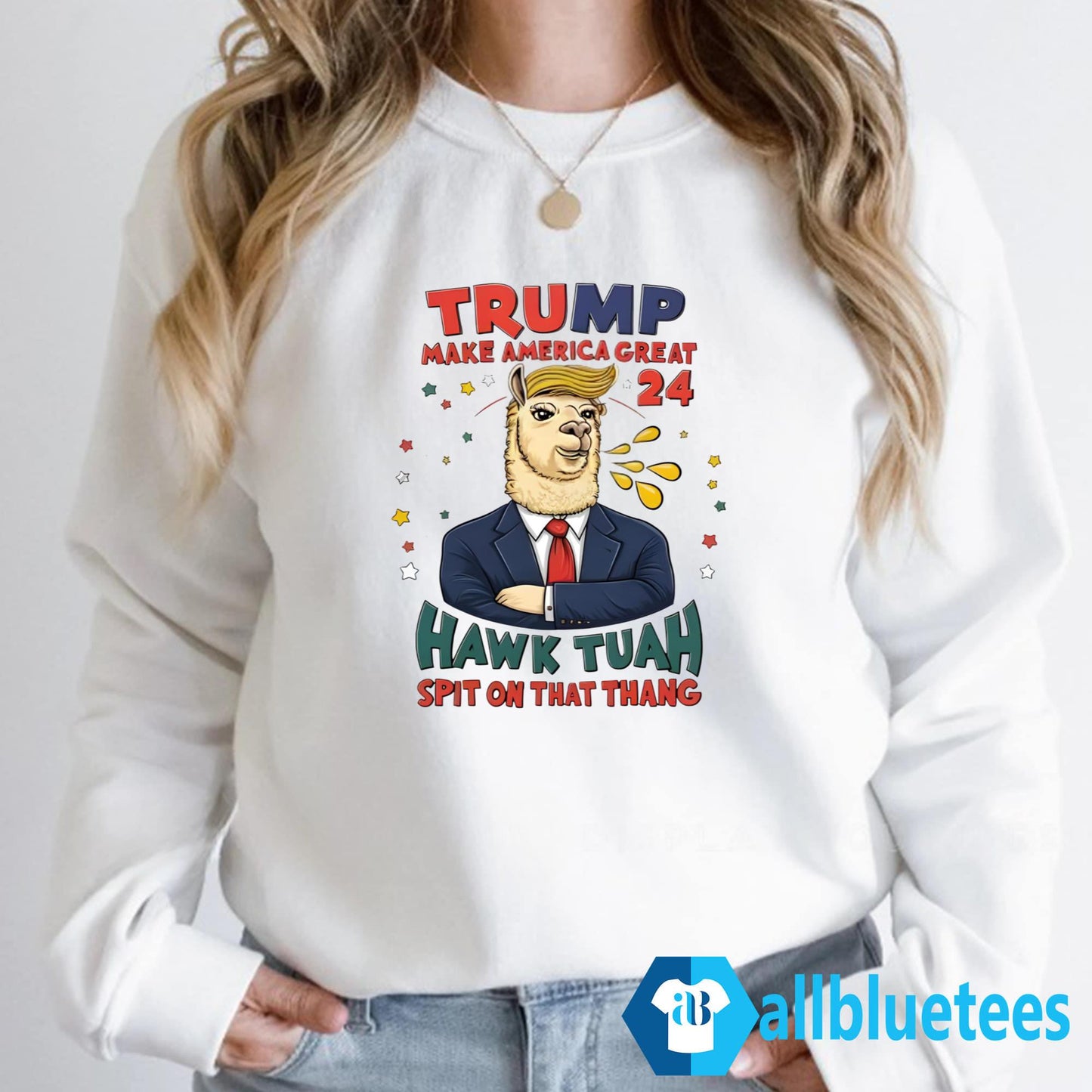 Trump Make America Great 2024 Hawk Tuah Spit On That Thang Shirt