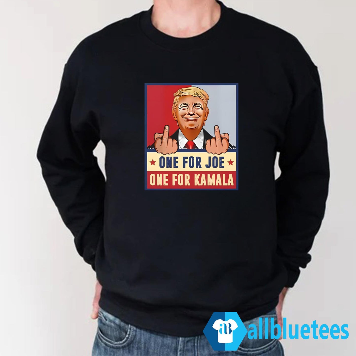 Trump Middle Fingers One For Joe One For Kamala Shirt