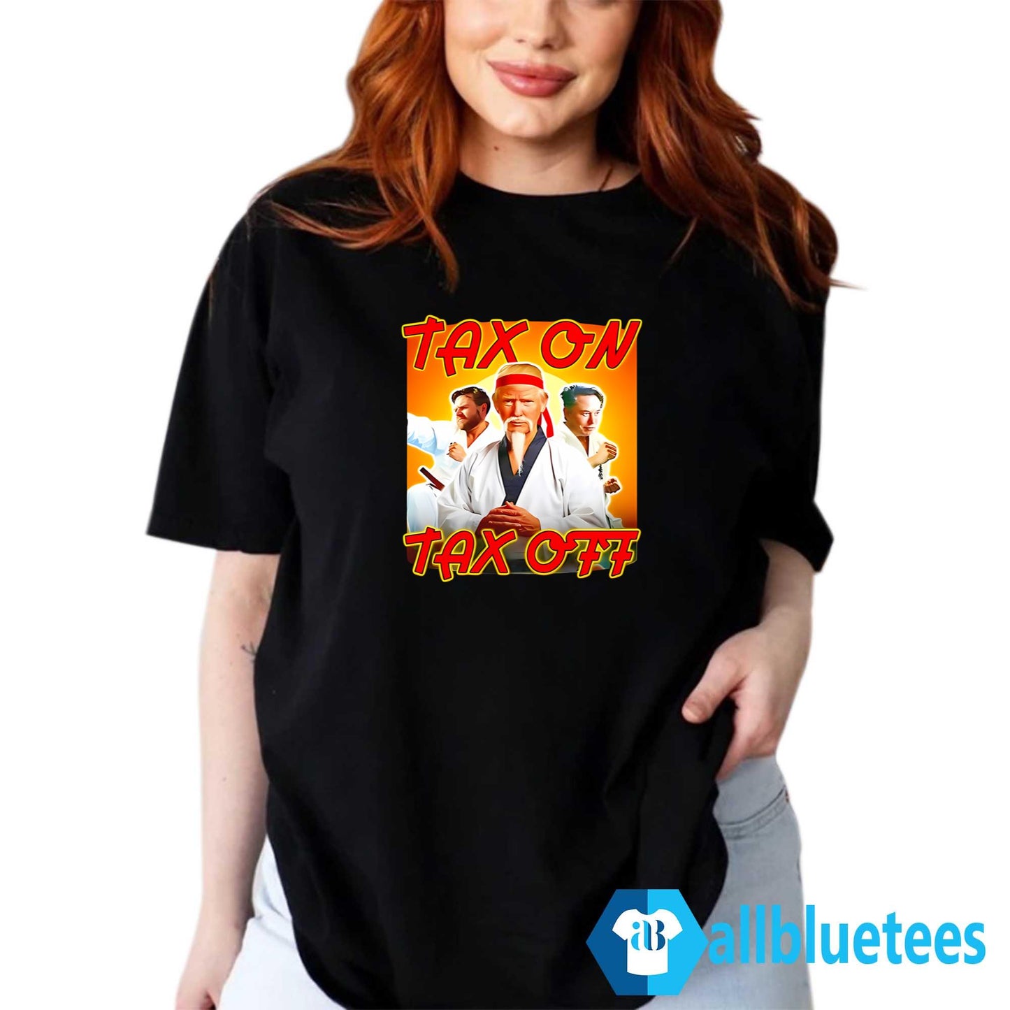 Trump JD Vance Elon Musk Tax On Tax Off Shirt
