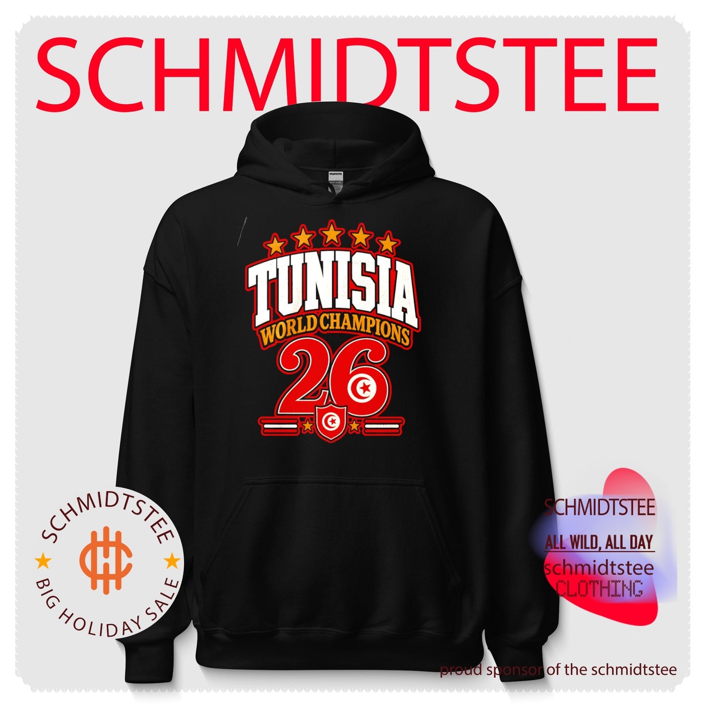 Tunisia 2026 World Champions flag shirt