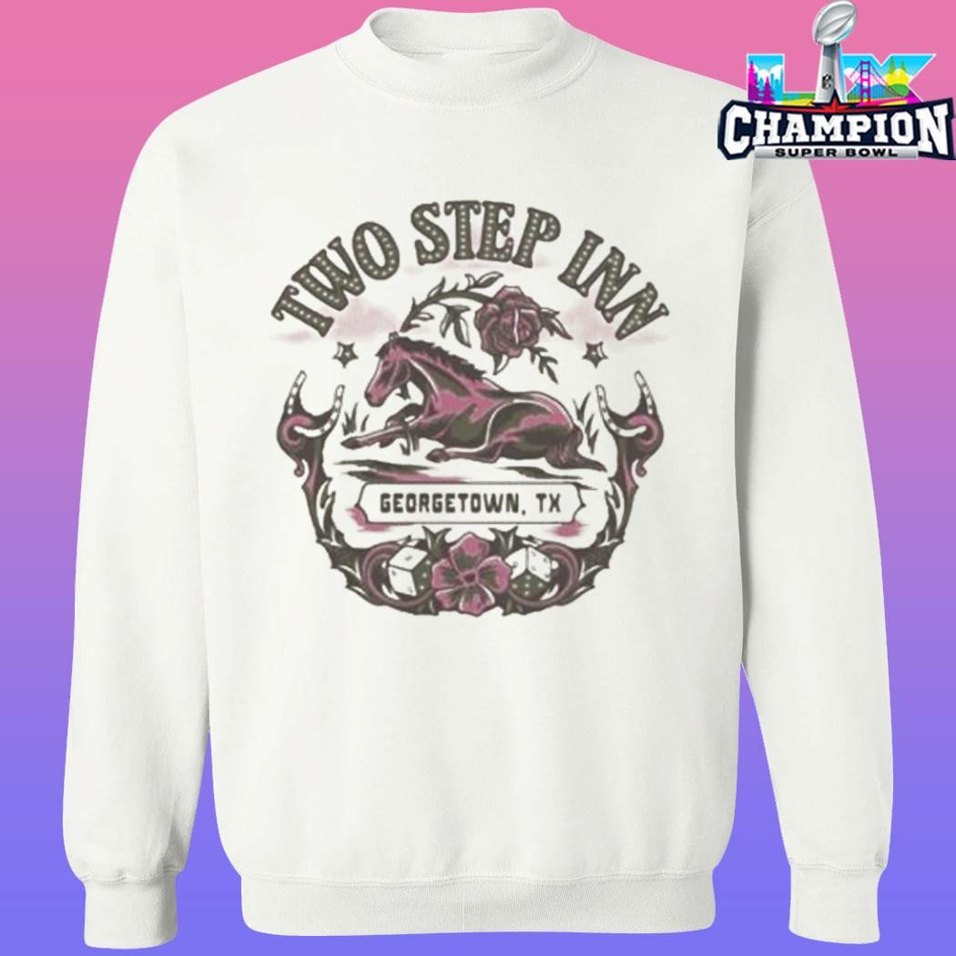 Two Step Inn 2026 Women’s Horse Rhinestone Lineup Crop Shirt