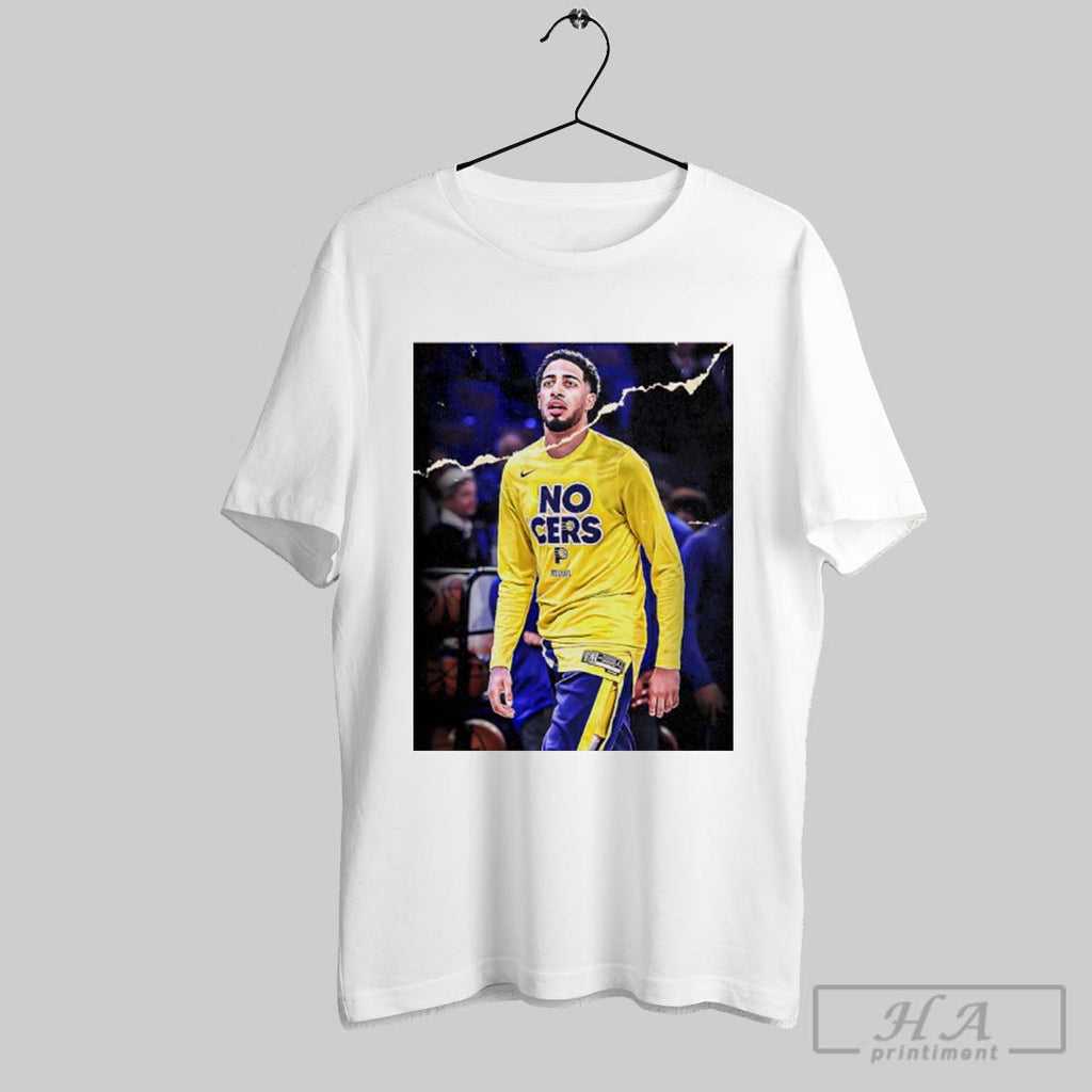 Tyrese Haliburton With The Choke Celebration Retro Poster