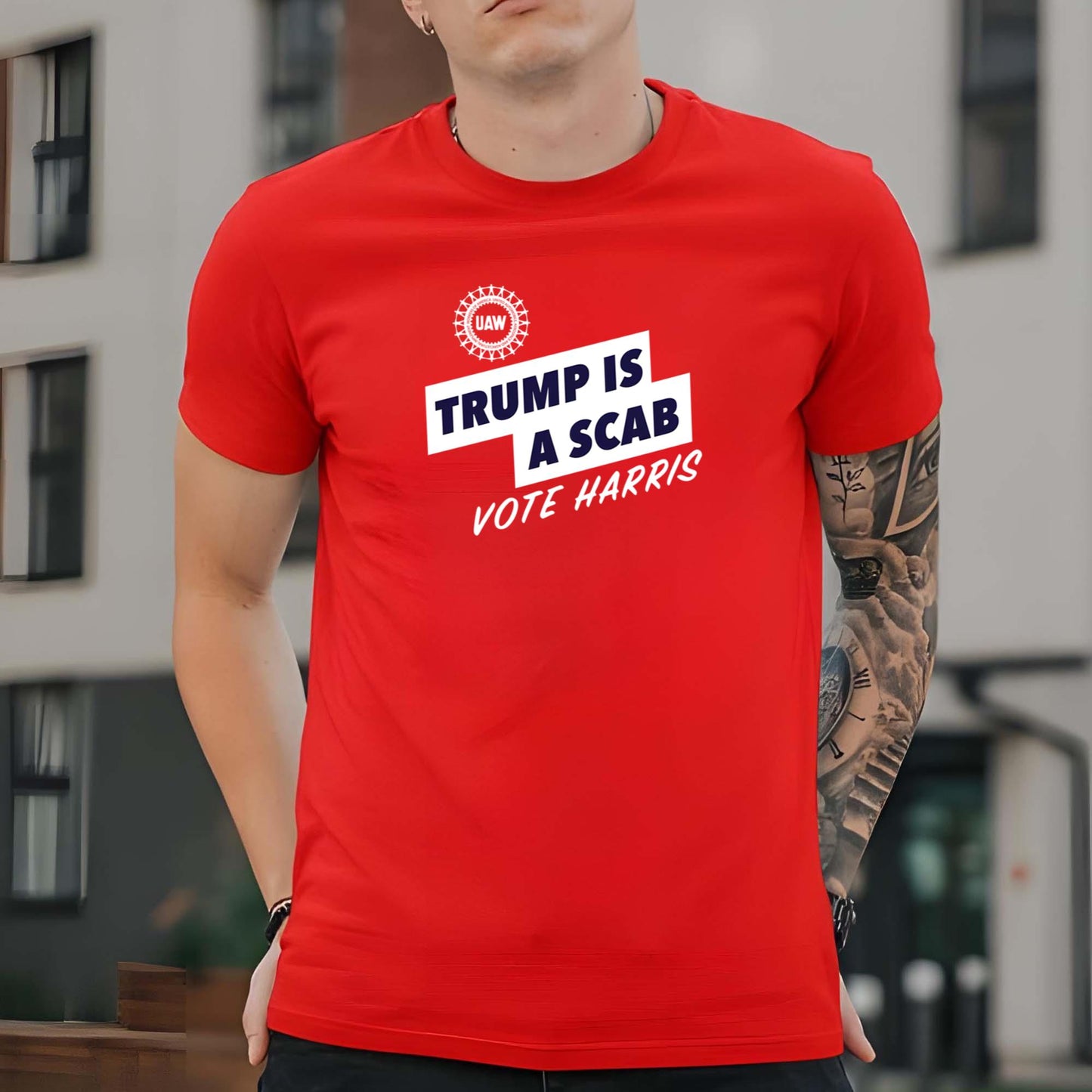 UAW Trump Is Scab Vote Harris Shirt