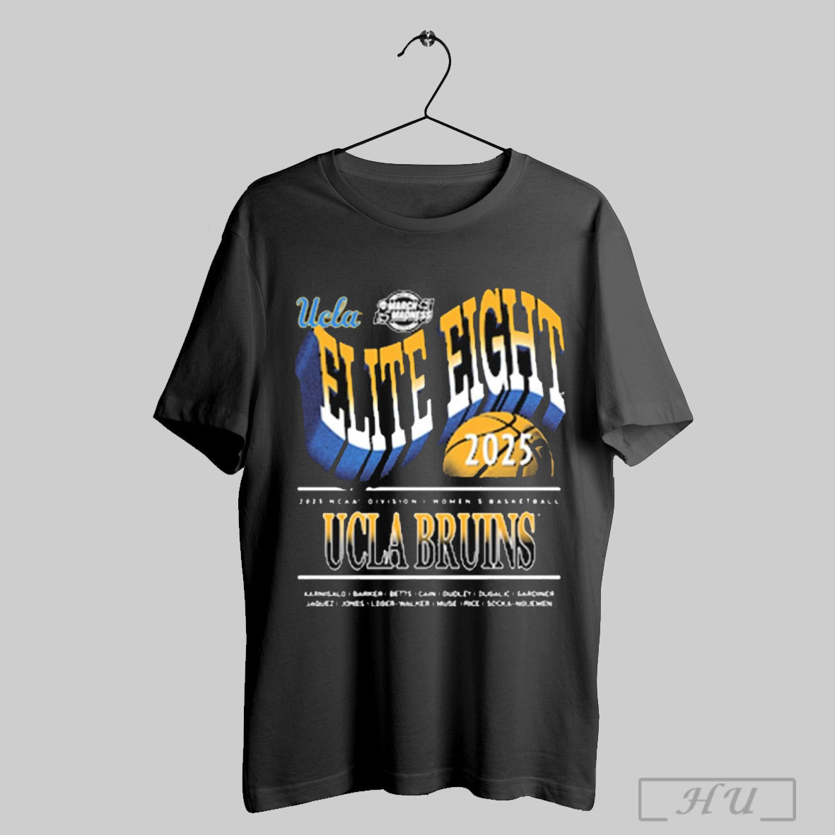 Ucla Bruins Ncaa Division I Womens Basketball Elite Eight March Madness 2025 T Shirt