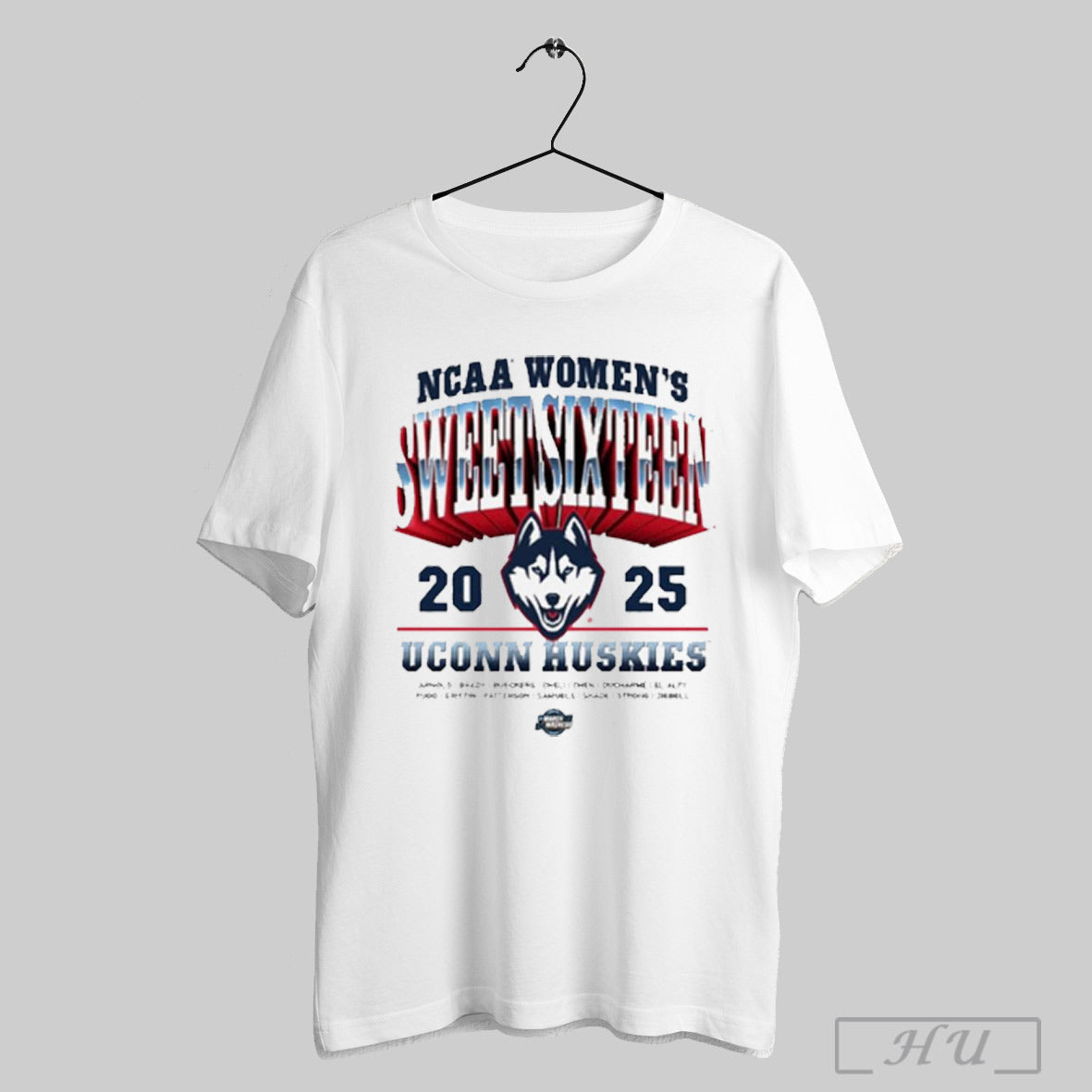Uconn Huskies Ncaa Womens Sweet Sixteen Streetwear 2025 T Shirt