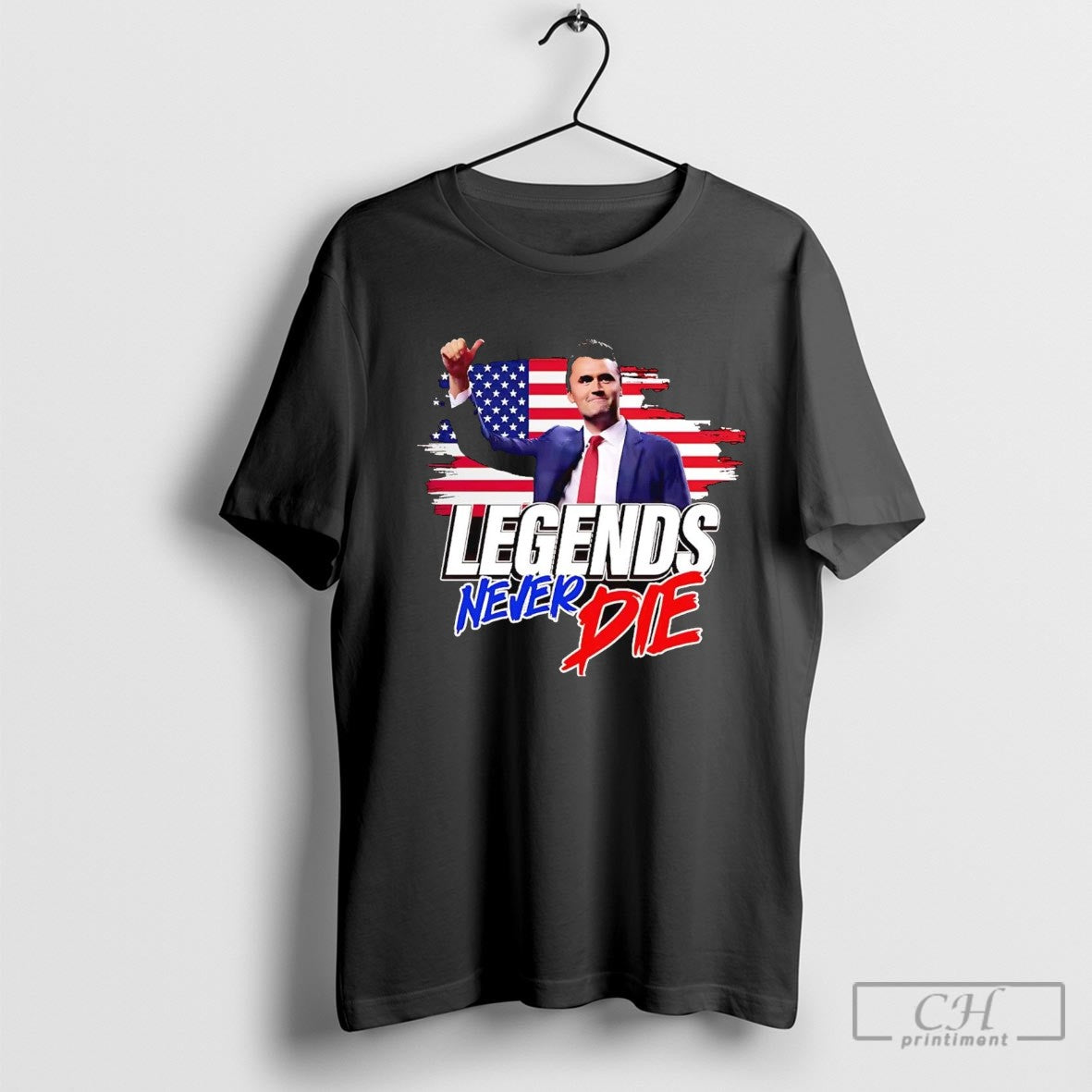 Us Flag Legends Never Die Charlie Kirk Shirt Sweater
