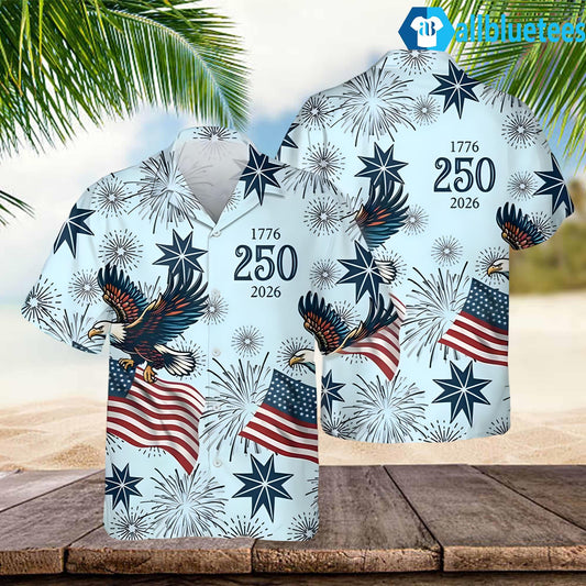 USA 250th Anniversary 1776-2026 Hawaiian Shirt