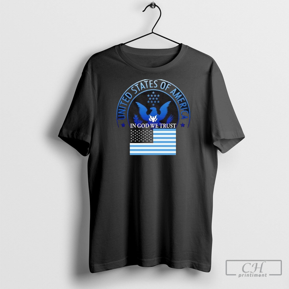 Usa Flag And Eagle Seal In God We Trust Shirt Sweater