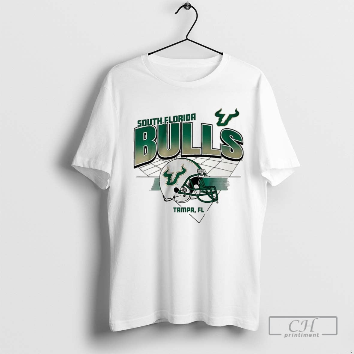 Usf Bulls South Florida Tampa Fl Helmet Logo T Shirt Sweater