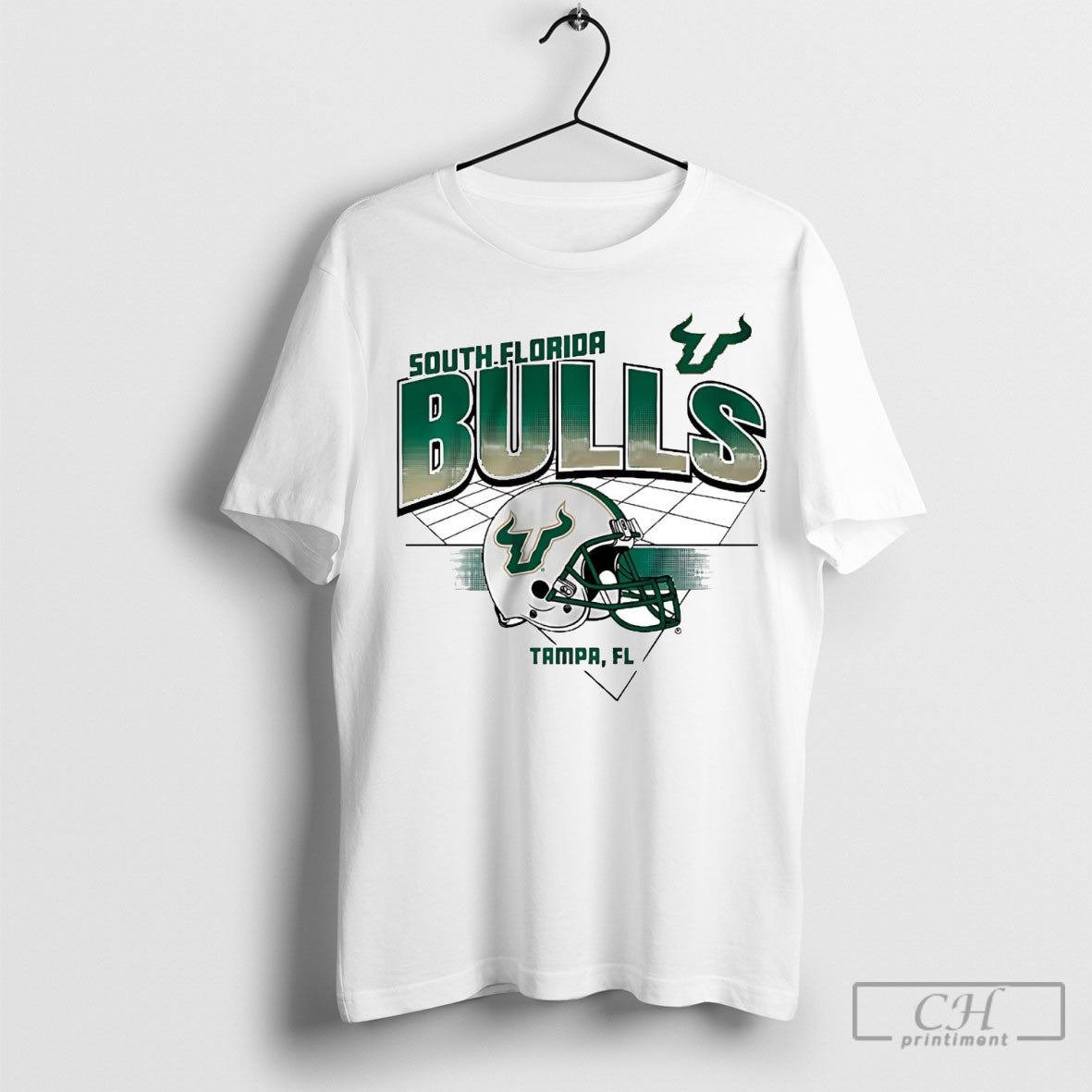 Usf Bulls Helmet Grid Shirt Sweater