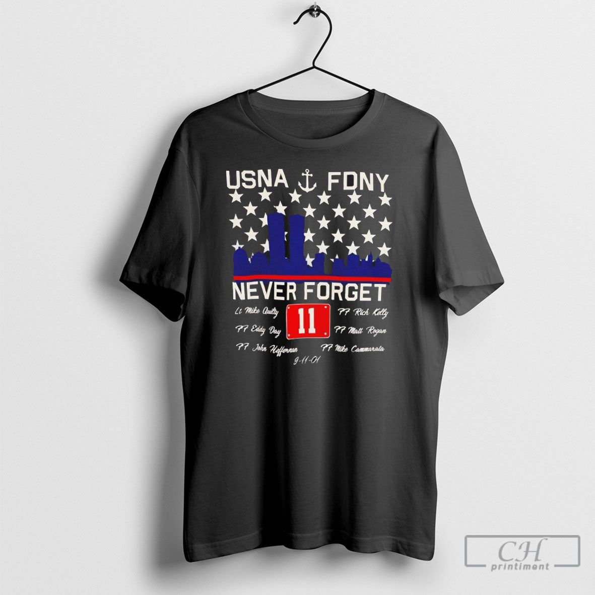 Usna Fdmny Never Forget 11 September Flag Shirt Sweater