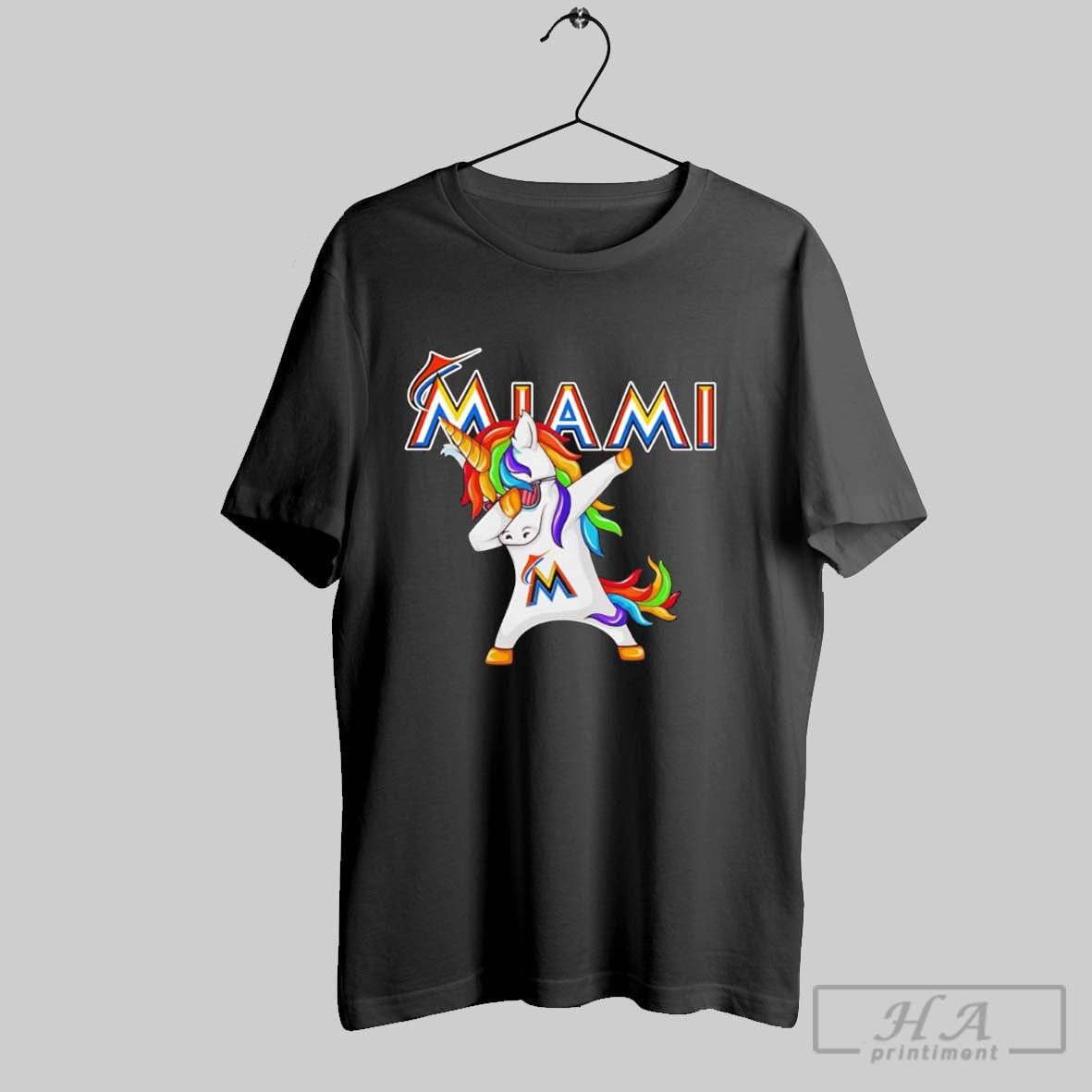 Unicorn Dabbing Miami Marlins