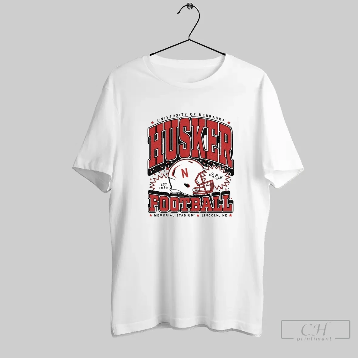University Of Nebraska Husker Football Max Collegiate T Shirt