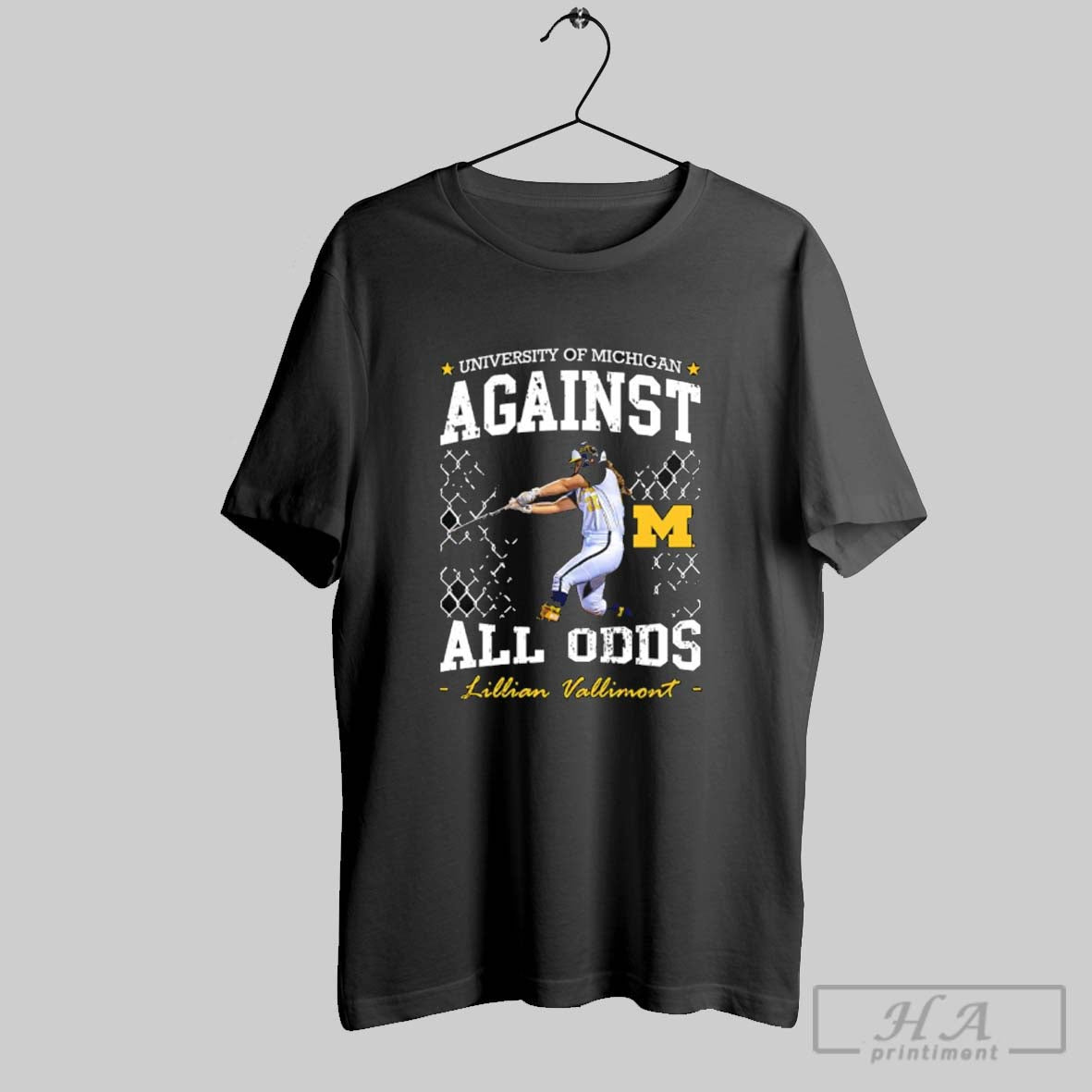 University Of Michigan Against All Odds Lillian Vallimont Michigan Wolverines Softball