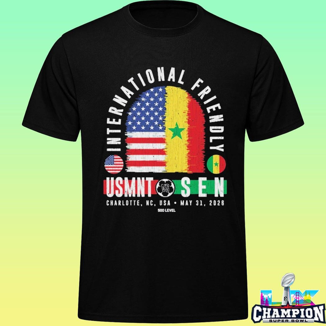 Usmnt Vs Senegal 2026 Match Up International Friendly Shirt
