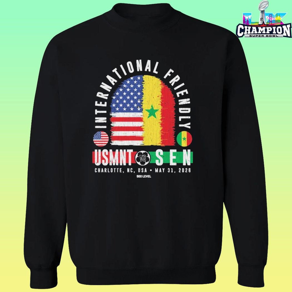 Usmnt Vs Senegal 2026 Match Up International Friendly Shirt