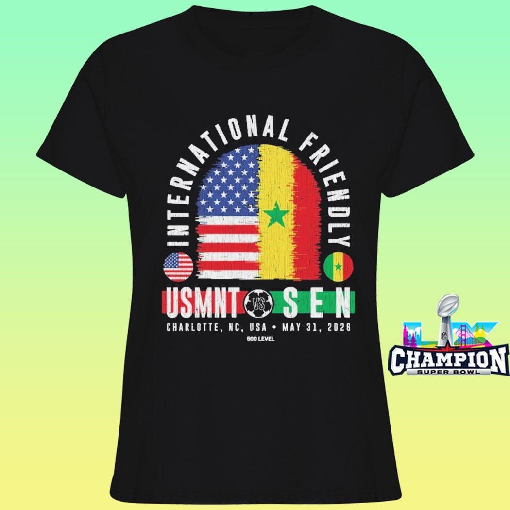 Usmnt Vs Senegal 2026 Match Up International Friendly Shirt