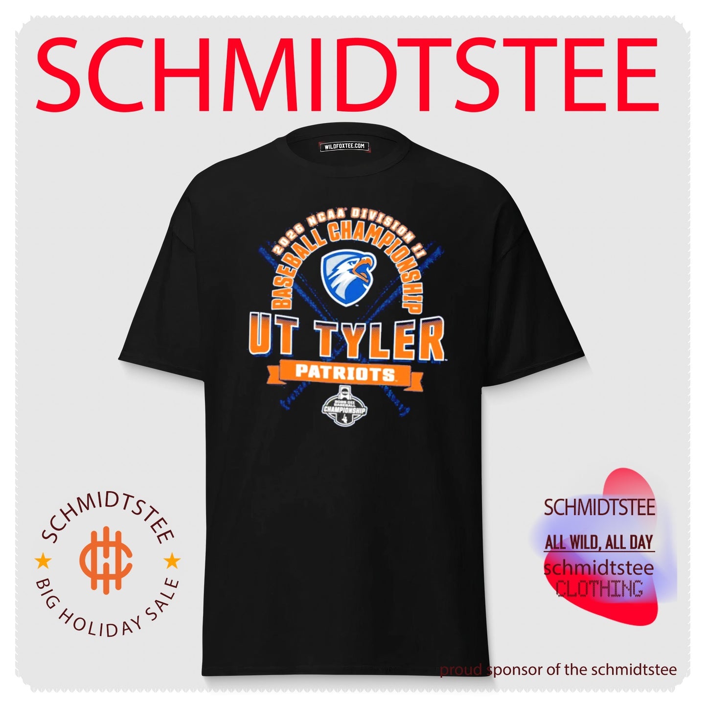 Ut Tyler Patriots 2026 NCAA Division II Baseball Championship shirt