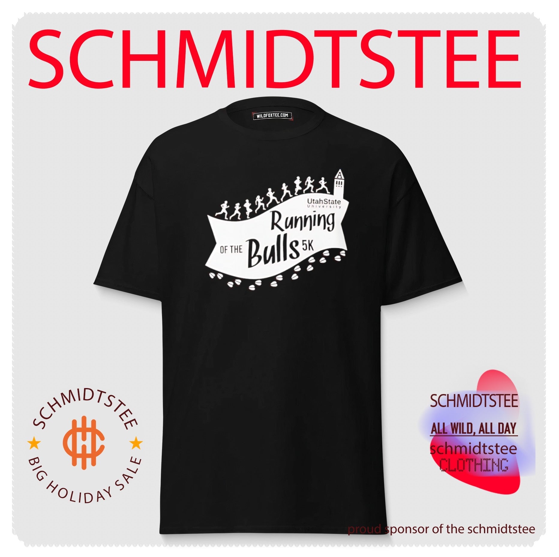Utah State 5K Running Of The Bulls shirt