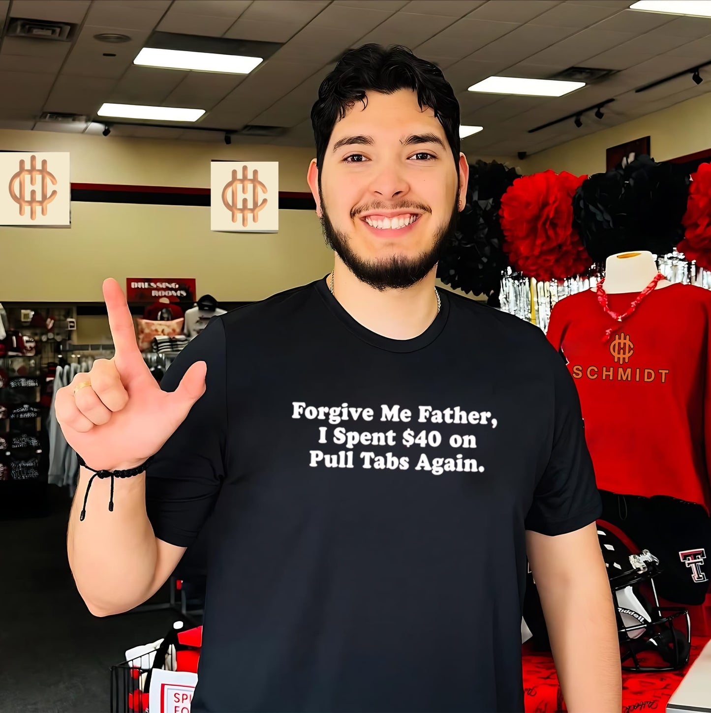 Forgive me father I spent on pull tabs again shirt